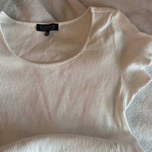 ELOQUII RIBBED BODYSUIT - Picture 5 of 5